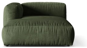 Zöld bársony kanapé modul (bal oldali) Martina – Micadoni