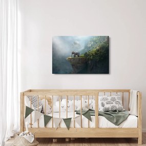Kép - Az elefánt a Taj Mahal tetején (90x60 cm)