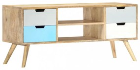 tömör mangófa TV-szekrény 110 x 35 x 48 cm