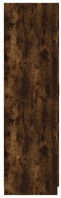 vidaXL füstös tölgy színű szerelt fa ruhásszekrény 80 x 52 x 180 cm