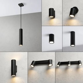 Brilagi - CRISPINA drótkábeles függeszték 1xGU10/10W/230V fekete