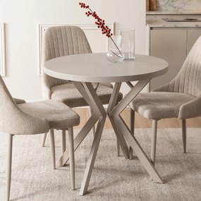 DORIAN bővíthető asztal, 80–160 cm, kasmír