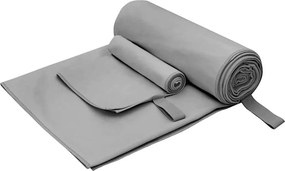 vidaXL Sporttörölköző Szett 2 pcs Sötétszürke szövet