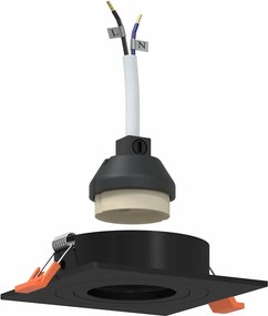vidaXL Spotlámpa 12 pcs Fekete 9 x 9 x 2 cm Alumínium