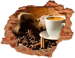 3d fali matrica lyuk a falban Kávé és fűszerek nd-c-105584026