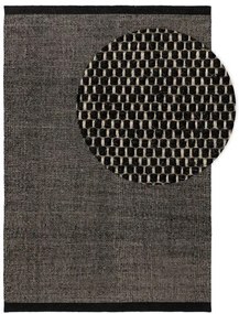 Gyapjú szőnyeg Rocco Fekete/Fehér 300x400 cm