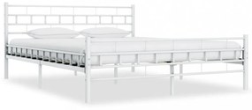 Fehér fém ágykeret 180 x 200 cm