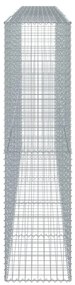 horganyzott vas gabion kosár fedéllel 500 x 50 x 200 cm