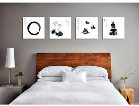 Kép szett 4 db-os 30x30 cm Japanese Zen – Wallity