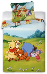 Disney Micimackó Sunny Meadow gyerek, ovis ágyneműhuzat 100×135 cm, 40×60 cm