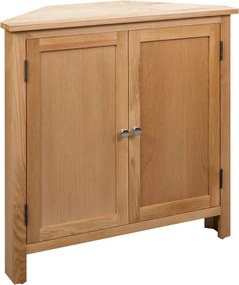 vidaXL tömör tölgyfa sarokszekrény 80 x 33,5 x 78 cm