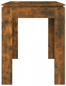 füstös tölgy színű szerelt fa étkezőasztal 120 x 60 x 76 cm