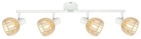 Spotlámpa ATARRI 4xE14/25W/230V fehér/bézs