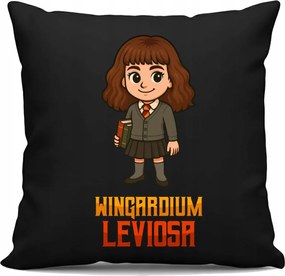 Wingardium Leviosa Hermione Granger Fekete Párna Harry Potter Rajongóknak