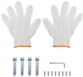 2 szintes ezüst rozsdamentes acél fali polc 50 x 40 x 48 cm