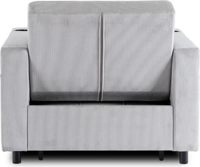 Dönthető fotel szürke kord kárpittal – SOLOR