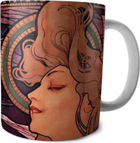 Job Alfons Mucha bögre