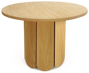 Soft étkezőasztal tölgyfa dekorral, ø 98 cm - Woodman