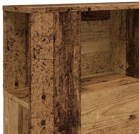 antik fa színű szerelt fa áthidalószekrény 140x18,5x102,5 cm