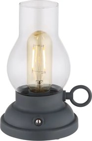 Globo 58016A - LED töltős asztali lámpa PETRO 1W/3,7V 1200 mAh antracit