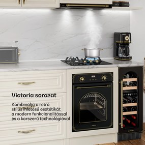 Klarstein Victoria gázfőzőlap | 3 alumínium égő | földgázzal és PB-gázzal kompatibilis | 6050 W | 45 cm