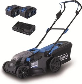 Scheppach BC-MP430-X-SET XL2 - akkus fűnyíró indukciós motorral 4 az 1-ben 2x20V, IXES 20V (2 db akkuval és töltővel)