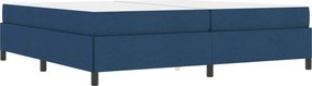 vidaXL Boxrugós ágy matracmal Kék 200 x 200 cm szövet