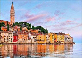 Üveg kép - Rovinj, Horvátország (70x50 cm)