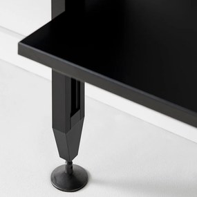 Fekete könyvespolc tölgyfa dekorral 98x210 cm Edge by Hammel – Hammel Furniture