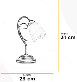 ONLI - Asztali lámpa ODINO 1xE14/6W/230V 30 cm