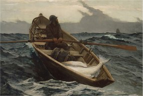 Dekoratív fotótapéta a Tengeri halász irodába 104x70 Ragasztó