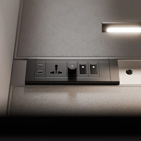 INBOX akusztikai irodai fülke 1 személyes, 2100 × 1100 × 900 mm