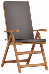Kerti Szék párnával 6 pcs Barna 57 x 71.5 x 104cm Tömör tíkfa