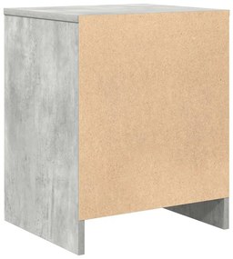 2 db betonszürke éjjeliszekrény fiókkal 40x34x50 cm