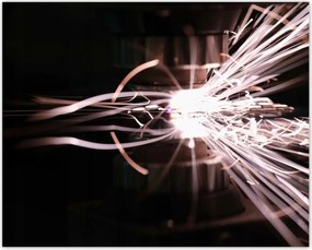 Poszterek 50x40 Világos szikrák fémből