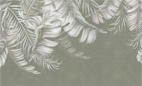 Design fotótapéta Flizelin falra Finom levelek 416x254 Ragasztó