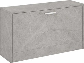 vidaXL betonszürke szerelt fa cipőtároló pad 80x24x45 cm