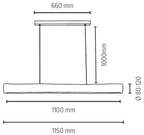 Spot-Light 69680104 - LUCAS LED/33W/230V állítható fényű LED csillár kábelre