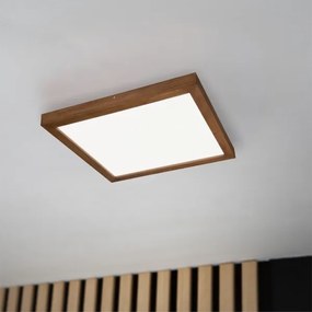 Brilagi-LED Dimmelhető lámpa WOODY FRAME LED/50W/230V tölgy 60x60 cm IP44 + távirányító