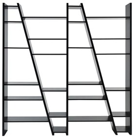 Delta matt fekete könyvespolc - TemaHome