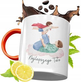 Narancssárga Bögre Apák Napjára Ajándék fényképes nyomtatással