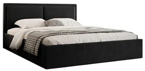 Kárpitozott ágy Soave II 180x200 cm. Fekete