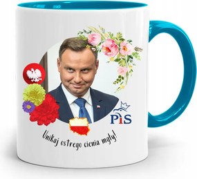 Duda András Kék Elnöki Bögre Neked, fényképes nyomattal