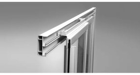 Ravak 3114OU02Z1 - SUPERNOVA negyedkör alakú, négyrészes zuhanykabin 80x80 cm, szatén