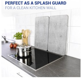 Edzett üveg tűzhely fedőlap szett 2 db-os Universal – Wenko