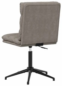 vidaXL szürke műbőr étkezőszék