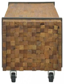 tömör tíkfa TV-állvány 110 x 30 x 32,5 cm