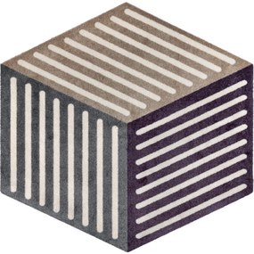Szürke kocka speciális formájú szennyfogó szőnyeg