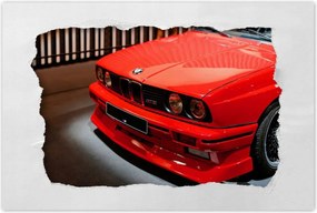 Poszterek 90x60 Piros Bmw M3 Hármas
