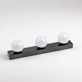 Brilagi - LED fürdőszobai tükörvilágítás HOLLYWOOD 3xLED/3W/230V IP44 fekete